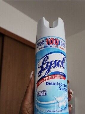 Lysol Disinfectant Spray - Crisp Linen, Blue